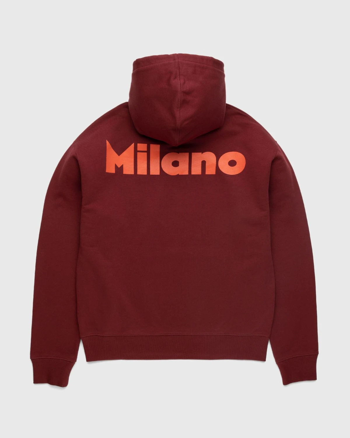 Highsnobiety β Milano Design Week Graphic Hoodie Burgundy