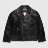 Acne Studios – Distressed Leather Jacket Black