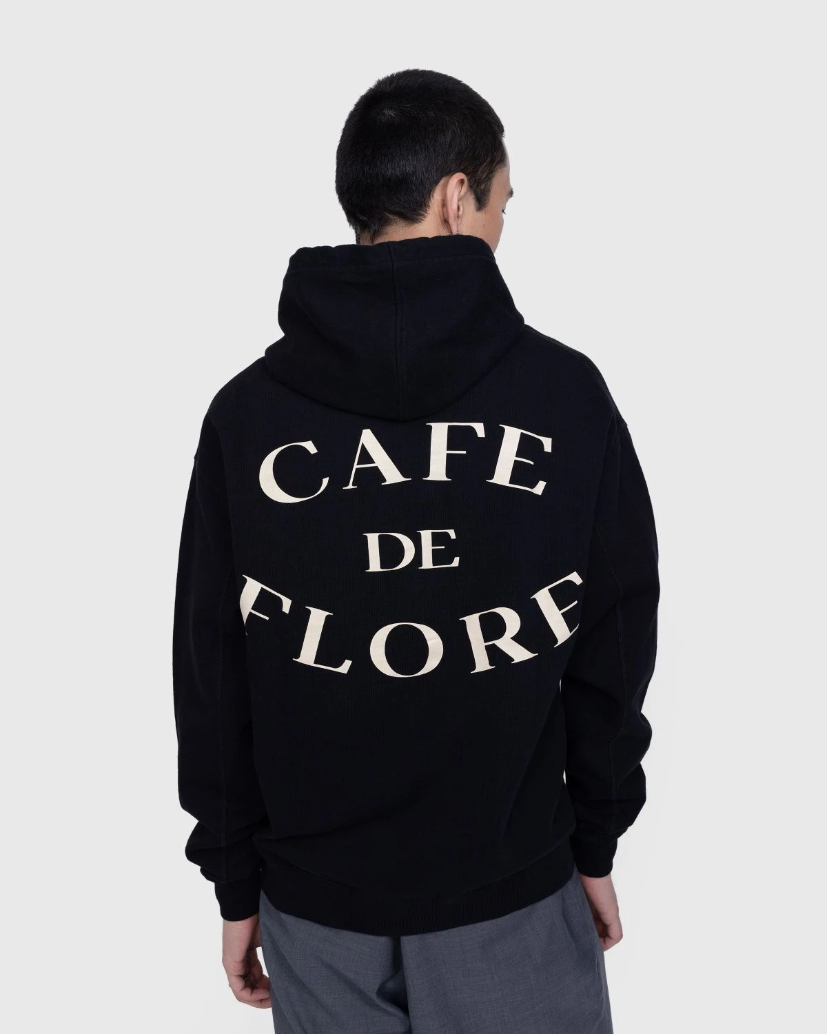 Café De Flore X Highsnobiety – Hoodie Black CDF - Image 4