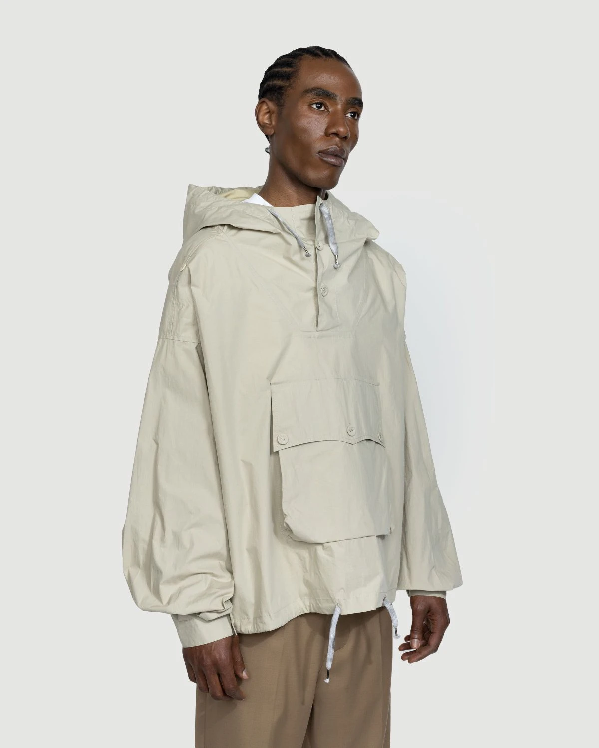 Maison Margiela β Coated Cotton Hooded Jacket Cream - Image 2