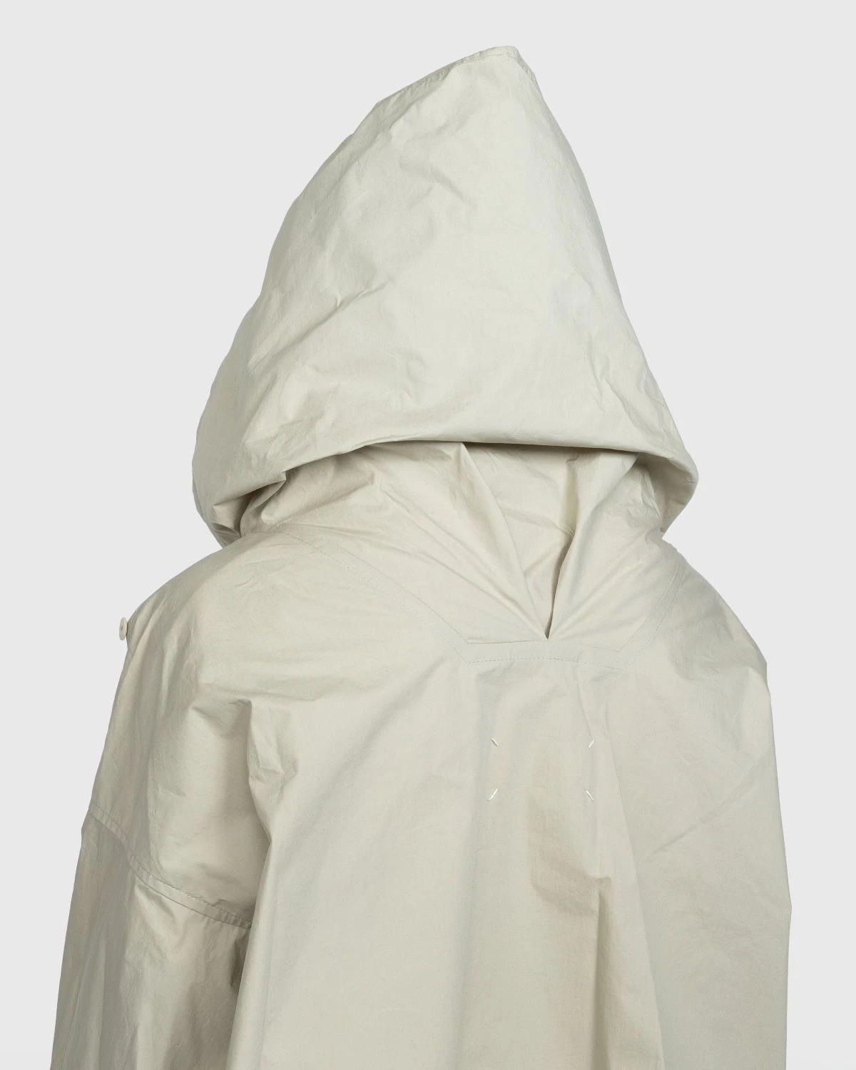 Maison Margiela β Coated Cotton Hooded Jacket Cream - Image 6