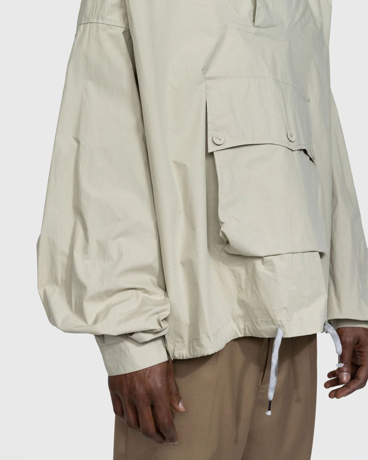 Maison Margiela β Coated Cotton Hooded Jacket Cream - Image 4