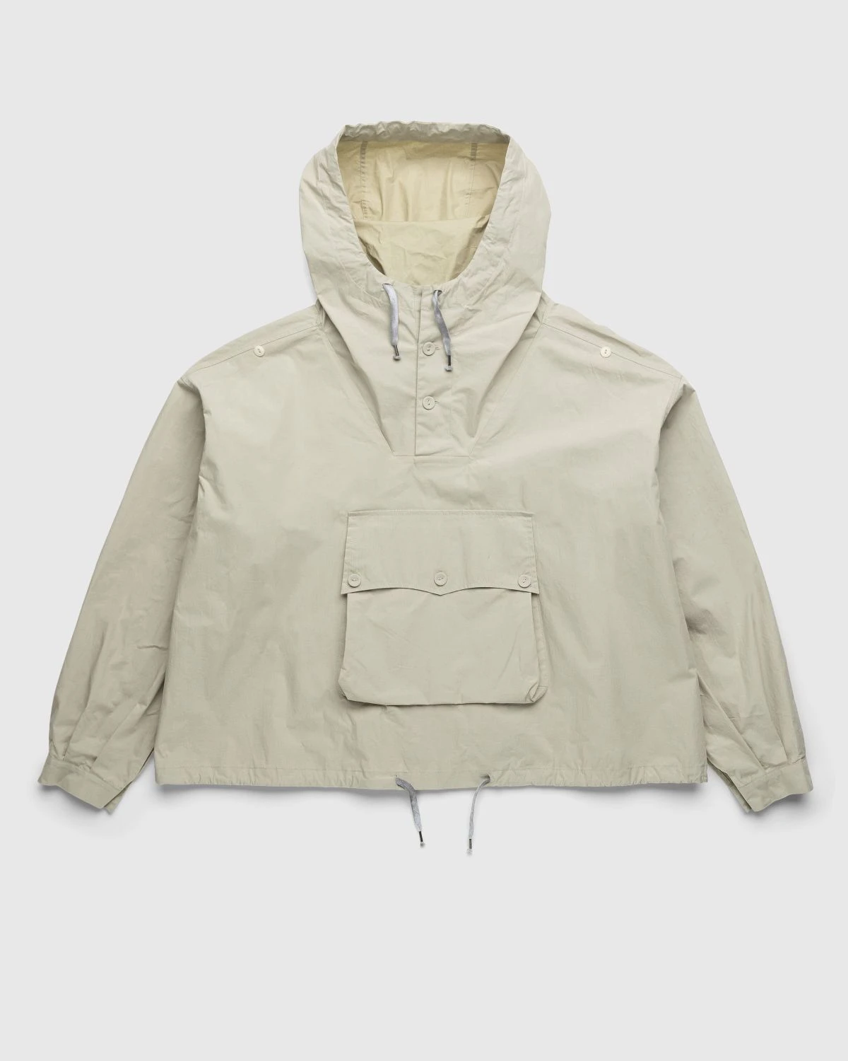 Maison Margiela β Coated Cotton Hooded Jacket Cream