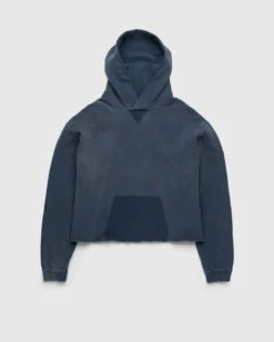 Maison Margiela – Organic Cotton Logo Hoodie Blue