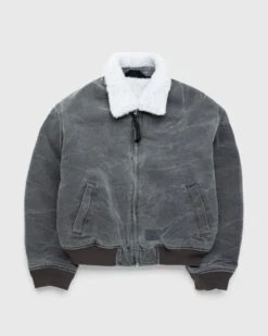 Acne Studios – Cotton Canvas Bomber Jacket Grey