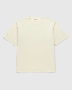 Auralee – Cotton Mesh Dyed Tee Ivory