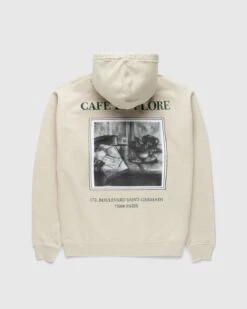 Café De Flore X Highsnobiety – Hoodie Eggshell 1