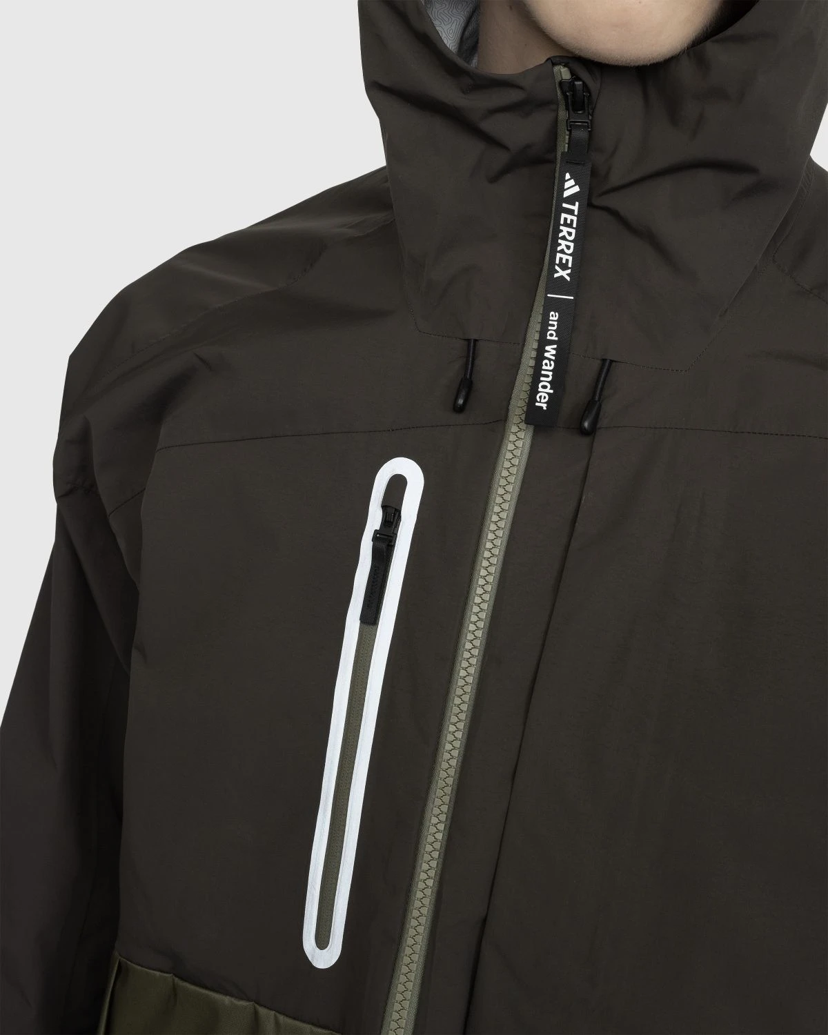 Adidas Terrex X And Wander – Xploric RAIN.RDY Jacket Shadow Olive/Olive Strata - Image 8