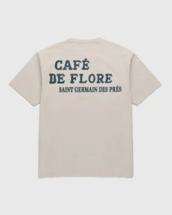 Café De Flore X Highsnobiety – Short Sleeve T-Shirt Eggshell
