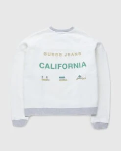Guess USA – Vintage Logo Crewneck Alabaster White
