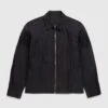 Highsnobiety – Texture Nylon Zipper Shirt Jacket Black