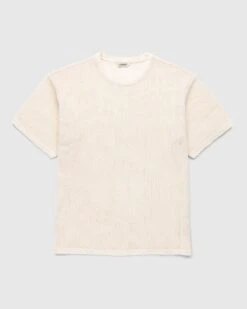 Highsnobiety – Cotton Mesh Knit T-Shirt Beige