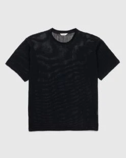 Highsnobiety β Cotton Mesh Knit T-Shirt Black