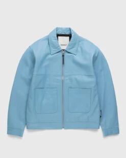 Highsnobiety – Leather Jacket Baby Blue
