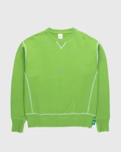 Highsnobiety – Contrast Stitch Fleece Crew Green