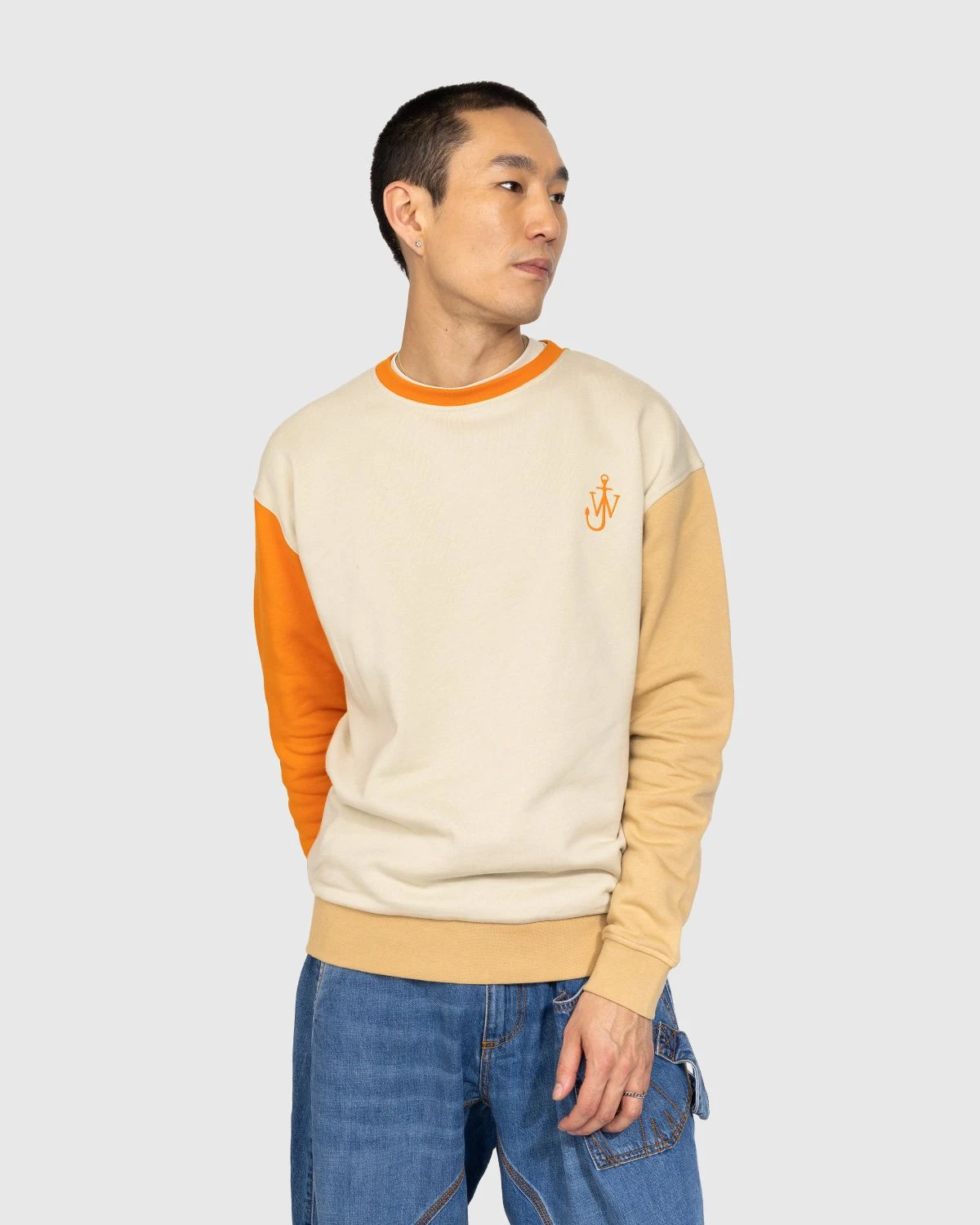 J.W. Anderson β Color Block Sweatshirt Beige - Image 2