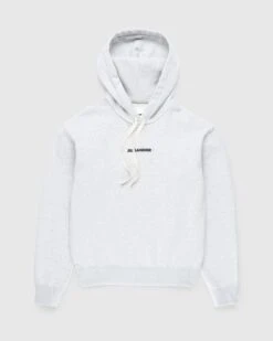 Jil Sander – Logo Hoodie Grey
