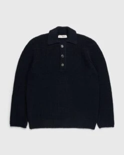 Our Legacy – Big Piquet Navy Chunky Cotton Rib