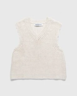 Our Legacy – Intact Vest Raw White Chunky Cotton Rib